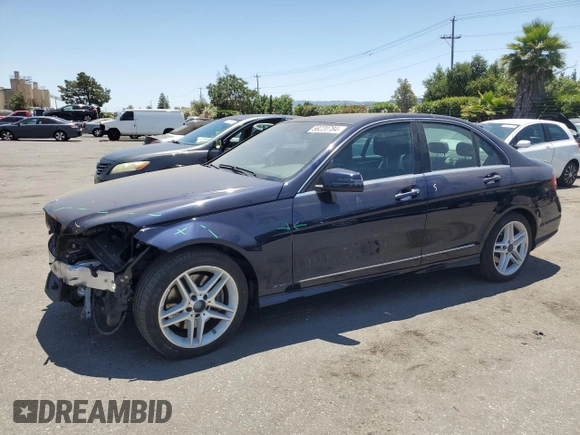 2013 Mercedes-Benz C 350 Sport with VIN WDDGF5HB7DA868759, listed as a Copart auction lot 58220784 with 70,909 mi miles and Salvage Title. Bid and sale history available at DreamBid. Image 1.