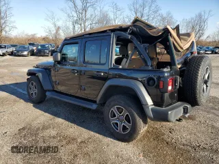 2020 Jeep Wrangler Unlimited Sport with VIN 1C4HJXDN9LW163116, listed as a Copart auction lot 82769764 with 75,092 mi miles and Salvage title. Bid and sale history available at DreamBid. Image 2.