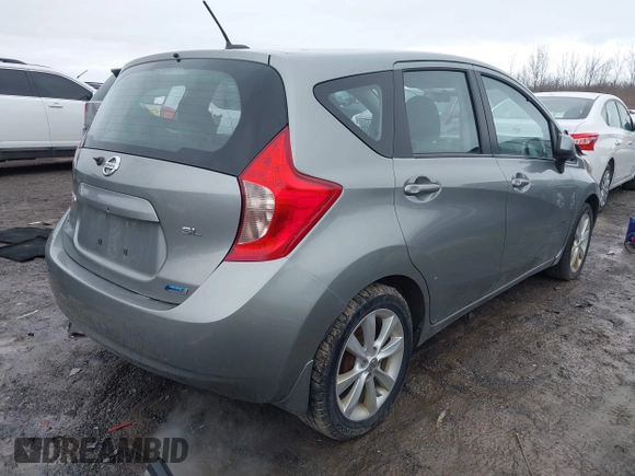 2014 Nissan Note S Plus z VIN 3N1CE2CP0EL383924, wystawiony jako IAAI lot #41729143 z przebiegiem 129 561 mil mil oraz . Historia ofert i sprzedaży dostępna na DreamBid. Obrazek 4.