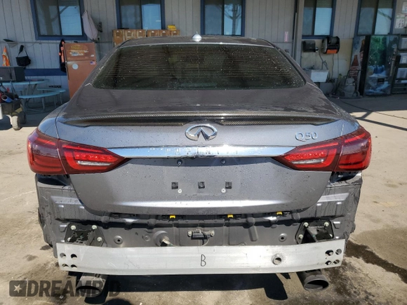 2019 Infiniti Q50 Luxe z VIN JN1EV7AP4KM514928, wystawiony jako Copart lot #56694755 z przebiegiem 63 705 mil mil oraz Szkoda całkowita • Salvage title. Historia ofert i sprzedaży dostępna na DreamBid. Obrazek 6.
