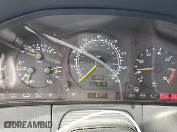 1996 Mercedes-Benz S with VIN WDBGA51E1TA295366, listed as a Copart auction lot 54743804 with 113,054 mi miles and Non Repairable. Bid and sale history available at DreamBid. Image 9.