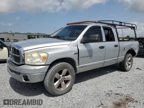 2007 Dodge 1500 Laramie with VIN 1D7HU18237S239582, listed as a Copart auction lot 60038875 with 341,524 mi miles and Salvage title. Bid and sale history available at DreamBid. Image 1.