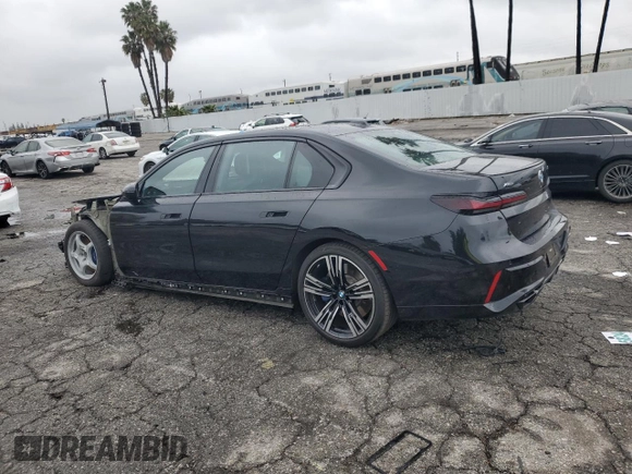 2023 BMW 7 Series 760i xDrive with VIN WBA33EJ02PCL89231, listed as a Copart auction lot 44791555 with 8,156 mi miles and Salvage title. Bid and sale history available at DreamBid. Image 2.