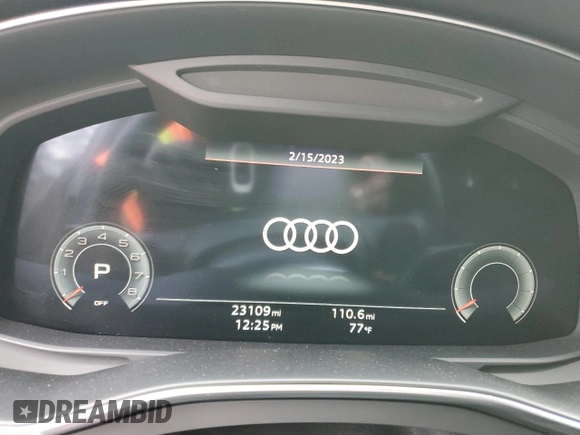 2021 Audi A6 Premium Plus with VIN WAUE8AF27MN011032, listed as a Copart auction lot 41499313 with 23,109 mi miles. Bid and sale history available at carsss.com. Image 9.