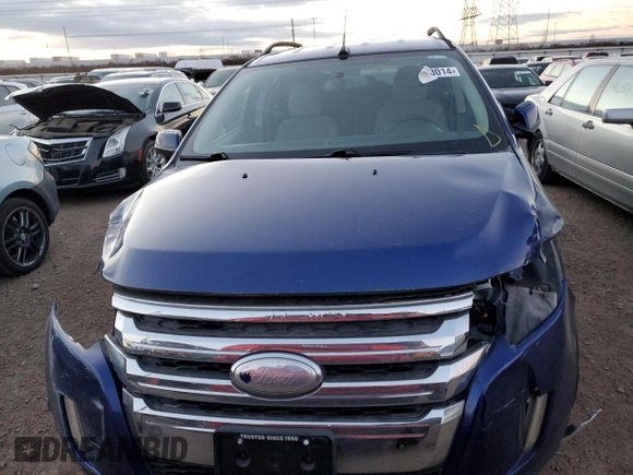 2013 Ford Edge SEL with VIN 2FMDK3J96DBB06267, listed as a Copart auction lot 84403014 with 192,050 mi miles and Salvage Title. Bid and sale history available at carsss.com. Image 5.