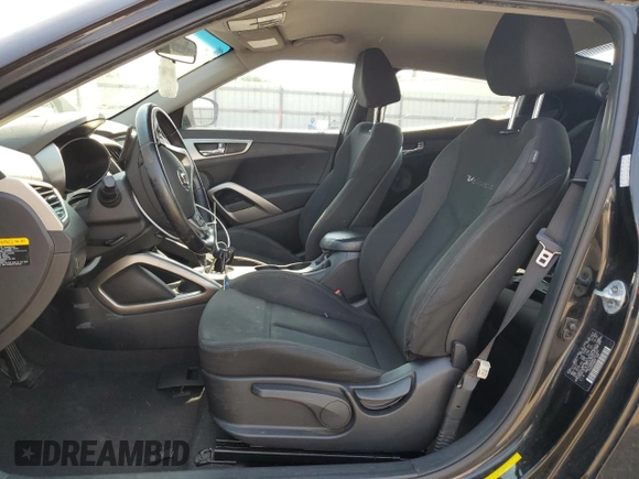 2017 Hyundai Veloster Value Edition with VIN KMHTC6AD8HU321437, listed as a Copart auction lot 51424715 with 59,018 mi miles and Salvage Title. Bid and sale history available at carsss.com. Image 7.