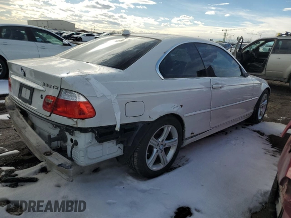 2006 BMW 3 Series 325Ci with VIN WBABD33456PL09635, listed as a Copart auction lot 42366765 with 126,083 mi miles and Salvage Title. Bid and sale history available at carsss.com. Image 3.