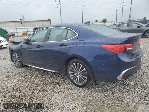 2018 Acura TLX Advance with VIN 19UUB3F79JA006426, listed as a Copart auction lot 63210485 with 64,145 mi miles and Salvage title. Bid and sale history available at DreamBid. Image 2.