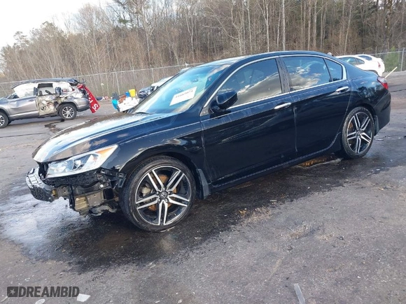 2016 Honda Accord Sedan Sport with VIN 1HGCR2F59GA111735, listed as a IAAI auction lot 41669071 with 108,082 mi miles. Bid and sale history available at carsss.com. Image 2.