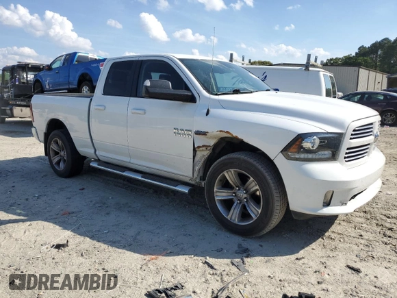 2014 Ram 1500 Sport with VIN 1C6RR7HT9ES218705, listed as a Copart auction lot 54218025 with 132,500 mi miles and Salvage title. Bid and sale history available at DreamBid. Image 4.
