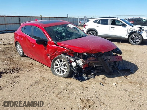 2015 Mazda 3 i Grand Touring with VIN 3MZBM1M76FM215377, listed as a IAAI auction lot 41776575 with 81,258 mi miles and . Bid and sale history available at DreamBid. Image 1.