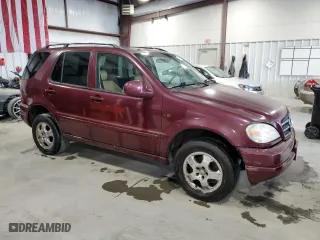 1999 Mercedes-Benz M-Class with VIN 4JGAB72EXXA082657, listed as a Copart auction lot 71366544 with 113,918 mi miles and Clean Title. Bid and sale history available at carsss.com. Image 4.