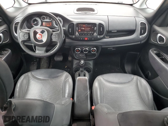 2014 FIAT 500L Lounge with VIN ZFBCFACH6EZ029513, listed as a Copart auction lot 57478605 with 105,824 mi miles and Salvage title. Bid and sale history available at DreamBid. Image 8.