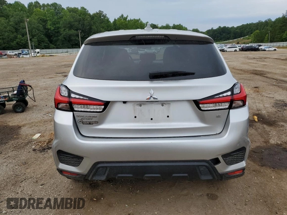 2022 Mitsubishi Outlander Sport ES with VIN JA4ARUAU4NU006817, listed as a Copart auction lot 59523454 with 38,834 mi miles and Salvage Title. Bid and sale history available at carsss.com. Image 6.