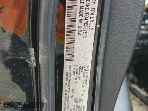 2023 Dodge Durango Pursuit z VIN 1C4RDJFG4PC567813, wystawiony jako Copart lot #59115725 z przebiegiem 66 235 mil mil oraz Szkoda całkowita • Salvage title. Historia ofert i sprzedaży dostępna na DreamBid. Obrazek 13.