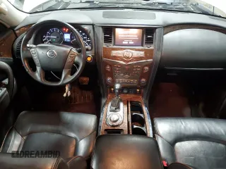 2018 Nissan Armada SL with VIN JN8AY2NC7J9551667, listed as a Copart auction lot 43334445 with 117,435 mi miles and Salvage Title. Bid and sale history available at carsss.com. Image 8.