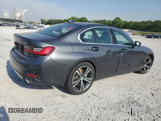 2021 BMW 3 Series 330i with VIN 3MW5R1J08M8B79445, listed as a Copart auction lot 53282855 with 48,163 mi miles and Clean Title. Bid and sale history available at carsss.com. Image 3.