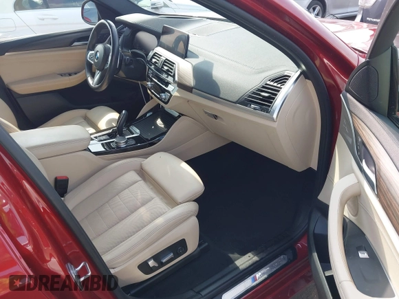 2021 BMW X4 xDrive30i with VIN 5UX2V1C09M9F29509, listed as a IAAI auction lot 42408605 with 46,992 mi miles and . Bid and sale history available at DreamBid. Image 5.
