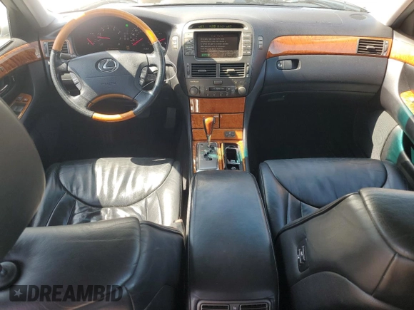 2002 Lexus LS 430 with VIN JTHBN30F820075725, listed as a Copart auction lot 48527905 with 131,832 mi miles and Salvage Title. Bid and sale history available at DreamBid. Image 8.