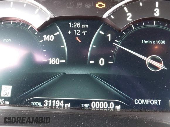 2019 BMW 5 Series 530i xDrive with VIN WBAJA7C50KWC77684, listed as a IAAI auction lot 41629289 with 31,194 mi miles. Bid and sale history available at carsss.com. Image 15.
