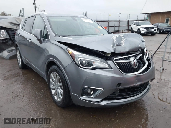 2020 Buick Envision Essence with VIN LRBFXCSA5LD115590, listed as a IAAI auction lot 41958835 with 53,250 mi miles and . Bid and sale history available at carsss.com. Image 1.