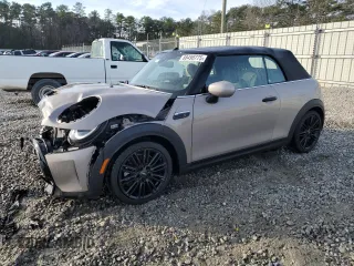 2024 MINI Convertible Cooper S with VIN WMW43DL02R3R80576, listed as a Copart auction lot 88498775 with 7,449 mi miles and Salvage Title. Bid and sale history available at carsss.com. Image 1.