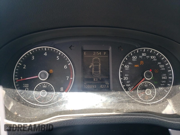 2013 Volkswagen Passat SE with VIN 1VWBP7A33DC093815, listed as a Copart auction lot 58043715 with 120,893 mi miles and Salvage title. Bid and sale history available at DreamBid. Image 9.