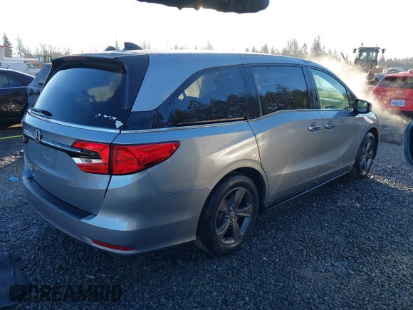 2022 Honda Odyssey EX with VIN 5FNRL6H59NB009449, listed as a IAAI auction lot 41383400 with 28,181 mi miles and . Bid and sale history available at DreamBid. Image 4.