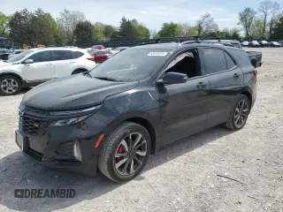 2024 Chevrolet Equinox RS z VIN 3GNAXMEG3RL238154, wystawiony jako Copart lot #53540555 z przebiegiem 15 635 mil mil oraz Szkoda całkowita • Salvage title. Historia ofert i sprzedaży dostępna na DreamBid. Obrazek 1.