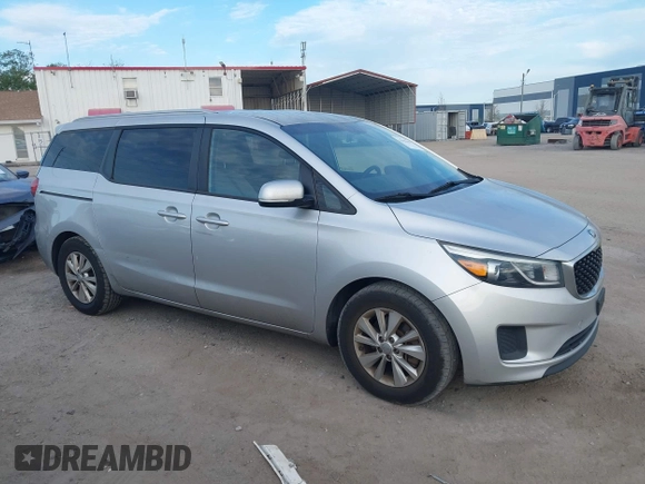 2016 Kia Sedona LX with VIN KNDMB5C13G6179817, listed as a IAAI auction lot 41908690 with 190,357 mi miles. Bid and sale history available at carsss.com. Image 12.