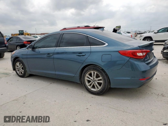 2015 Hyundai Sonata SE z VIN 5NPE24AF9FH218623, wystawiony jako Copart lot #54790085 z przebiegiem 73 208 mil mil oraz Szkoda całkowita • Salvage title. Historia ofert i sprzedaży dostępna na DreamBid. Obrazek 2.