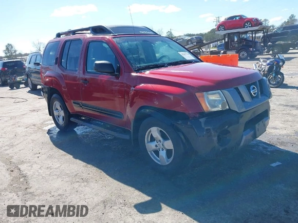 2005 Nissan Xterra S with VIN 5N1AN08W45C640048, listed as a IAAI auction lot 41897729 with 240,315 mi miles and . Bid and sale history available at DreamBid. Image 1.