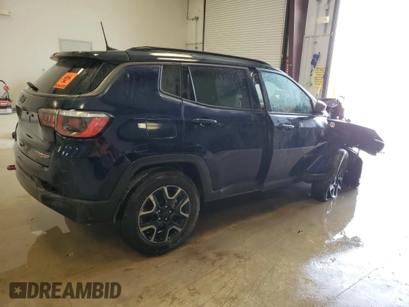 2019 Jeep Compass Trailhawk with VIN 3C4NJDDB9KT627579, listed as a Copart auction lot 53621395 with 66,535 mi miles and Clean Title. Bid and sale history available at DreamBid. Image 3.