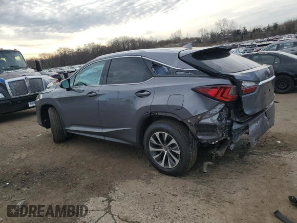 2022 Lexus RX with VIN 2T2HZMDA1NC331083, listed as a Copart auction lot 50925065 with 27,749 mi miles and Salvage Title. Bid and sale history available at carsss.com. Image 2.