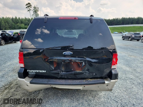 2005 Ford Expedition Eddie Bauer with VIN 1FMFU185X5LA37000, listed as a Copart auction lot 63374015 with 144,420 mi miles and Salvage title. Bid and sale history available at DreamBid. Image 6.