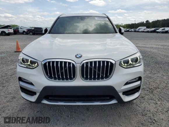2018 BMW X3 xDrive30i with VIN 5UXTR9C57JLD57904, listed as a Copart auction lot 53699985 with 75,798 mi miles and Salvage Title. Bid and sale history available at DreamBid. Image 5.