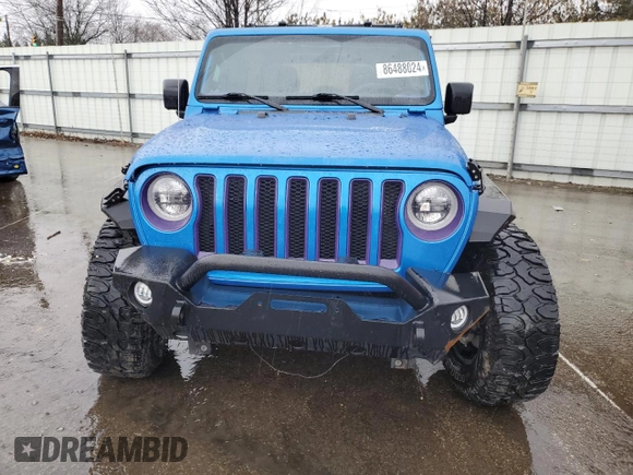 2023 Jeep Wrangler Sport S with VIN 1C4HJXDNXPW543376, listed as a Copart auction lot 86488024 with 35,935 mi miles and Salvage Title. Bid and sale history available at DreamBid. Image 5.