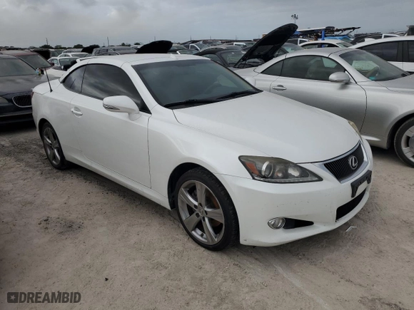 2012 Lexus IS 250C with VIN JTHFF2C2XC2521798, listed as a Copart auction lot 76866194 with 0 mi miles and Salvage Title. Bid and sale history available at carsss.com. Image 4.