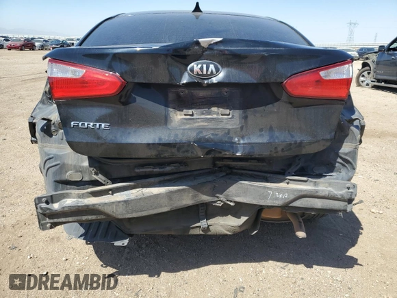 2016 Kia Forte LX with VIN KNAFX4A66G5508452, listed as a Copart auction lot 53158305 with 203,882 mi miles and Salvage Title. Bid and sale history available at carsss.com. Image 6.