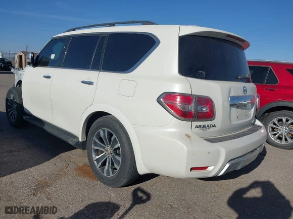 2018 Nissan Armada SL with VIN JN8AY2NC7J9556853, listed as a IAAI auction lot 41725845 with 102,476 mi miles. Bid and sale history available at carsss.com. Image 3.