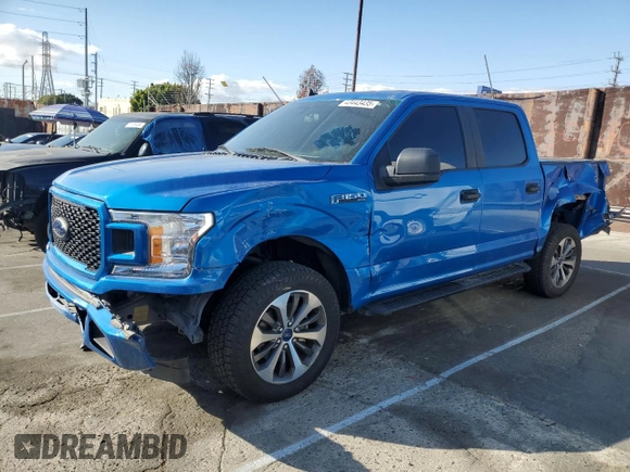 2020 Ford F-150 XL with VIN 1FTEW1EP6LKD24269, listed as a Copart auction lot 43443435 with 59,375 mi miles and Salvage Title. Bid and sale history available at carsss.com. Image 1.