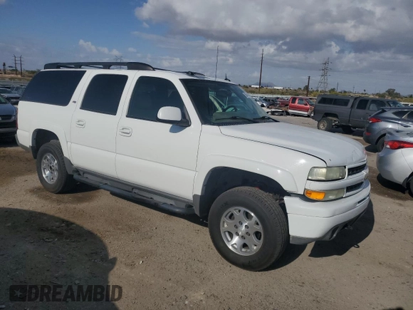 2005 Chevrolet Suburban Z71 with VIN 3GNFK16Z15G114163, listed as a Copart auction lot 55646365 with 212,653 mi miles and Salvage Title. Bid and sale history available at DreamBid. Image 4.