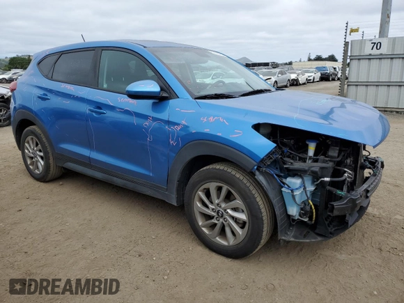 2017 Hyundai Tucson SE with VIN KM8J23A47HU485044, listed as a Copart auction lot 53920415 with 79,336 mi miles and Salvage Title. Bid and sale history available at carsss.com. Image 4.