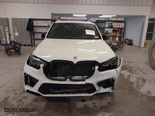2023 BMW X5 M with VIN 5YMJU0C04P9N91130, listed as a IAAI auction lot 41218261 with 1 mi miles. Bid and sale history available at carsss.com. Image 6.