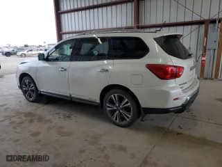 2018 Nissan Pathfinder SV with VIN 5N1DR2MM8JC672481, listed as a Copart auction lot 36968324 with 47,446 mi miles and Salvage Title. Bid and sale history available at carsss.com. Image 2.