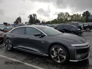 2023 Lucid Air Touring with VIN 50EA1TEA2PA005866, listed as a Copart auction lot 45400594 with 8,343 mi miles and Salvage Title. Bid and sale history available at carsss.com. Image 4.