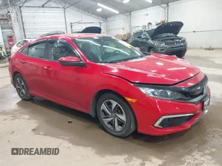 2020 Honda Civic LX with VIN 2HGFC2F6XLH551000, listed as a IAAI auction lot 42279270 with 76,134 mi miles and . Bid and sale history available at DreamBid. Image 1.