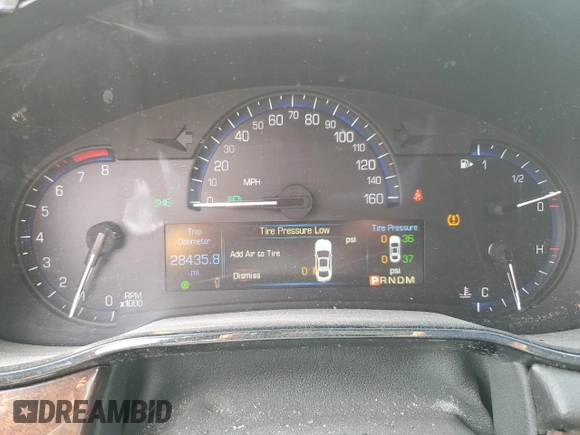 2014 Cadillac CTS Performance RWD with VIN 1G6AS5S33E0130965, listed as a Copart auction lot 60669564 with 28,435 mi miles and Salvage Title. Bid and sale history available at DreamBid. Image 9.