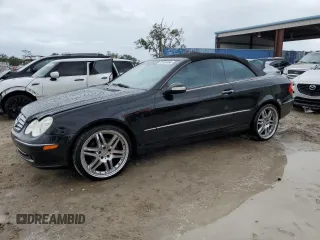 2004 Mercedes-Benz CLK Cabriolet 3.2L with VIN WDBTK65G44T027298, listed as a Copart auction lot 78104464 with 125,052 mi miles and Salvage Title. Bid and sale history available at carsss.com. Image 1.