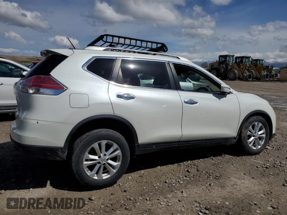 2015 Nissan Rogue SV with VIN 5N1AT2MK1FC855229, listed as a Copart auction lot 53150935 with 144,145 mi miles and Salvage Title. Bid and sale history available at DreamBid. Image 3.